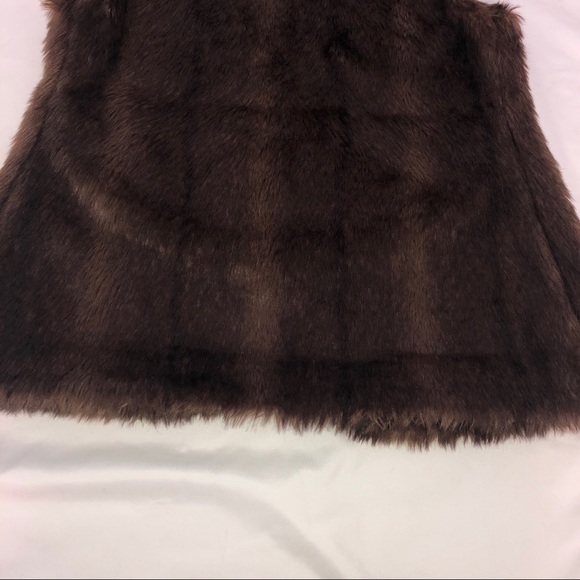 Anthropologie Sanctuary Faux Fur Brown Vest Medium - Picture 8 of 8